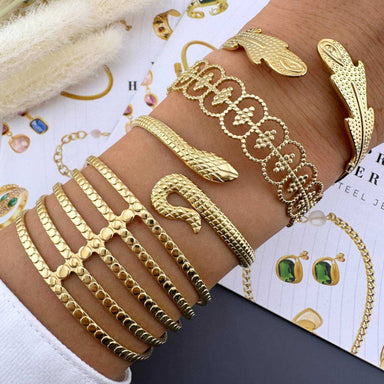 gold plated Stainless steel bracelet