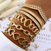 gold plated Stainless steel bracelet