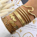 gold plated Stainless steel bracelet