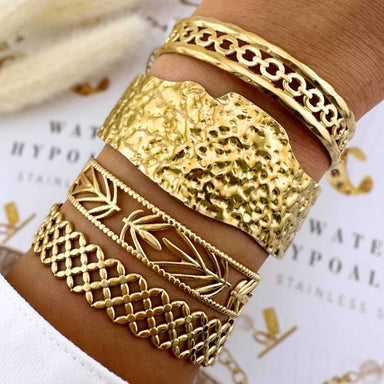 gold plated Stainless steel bracelet