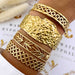 gold plated Stainless steel bracelet