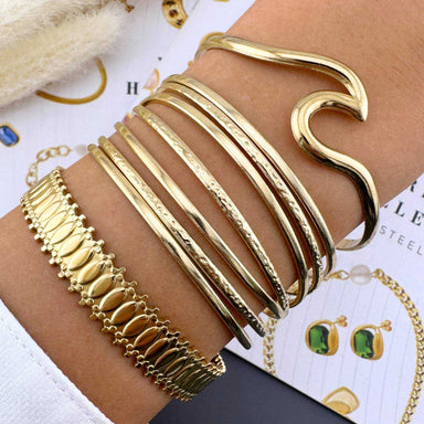 gold plated Stainless steel bracelet