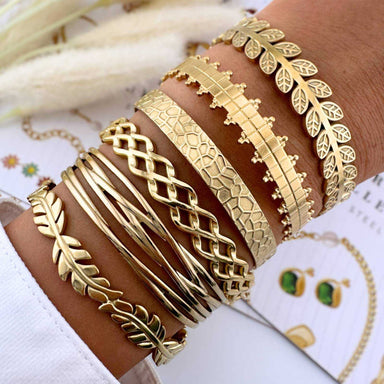 gold plated Stainless steel bracelet