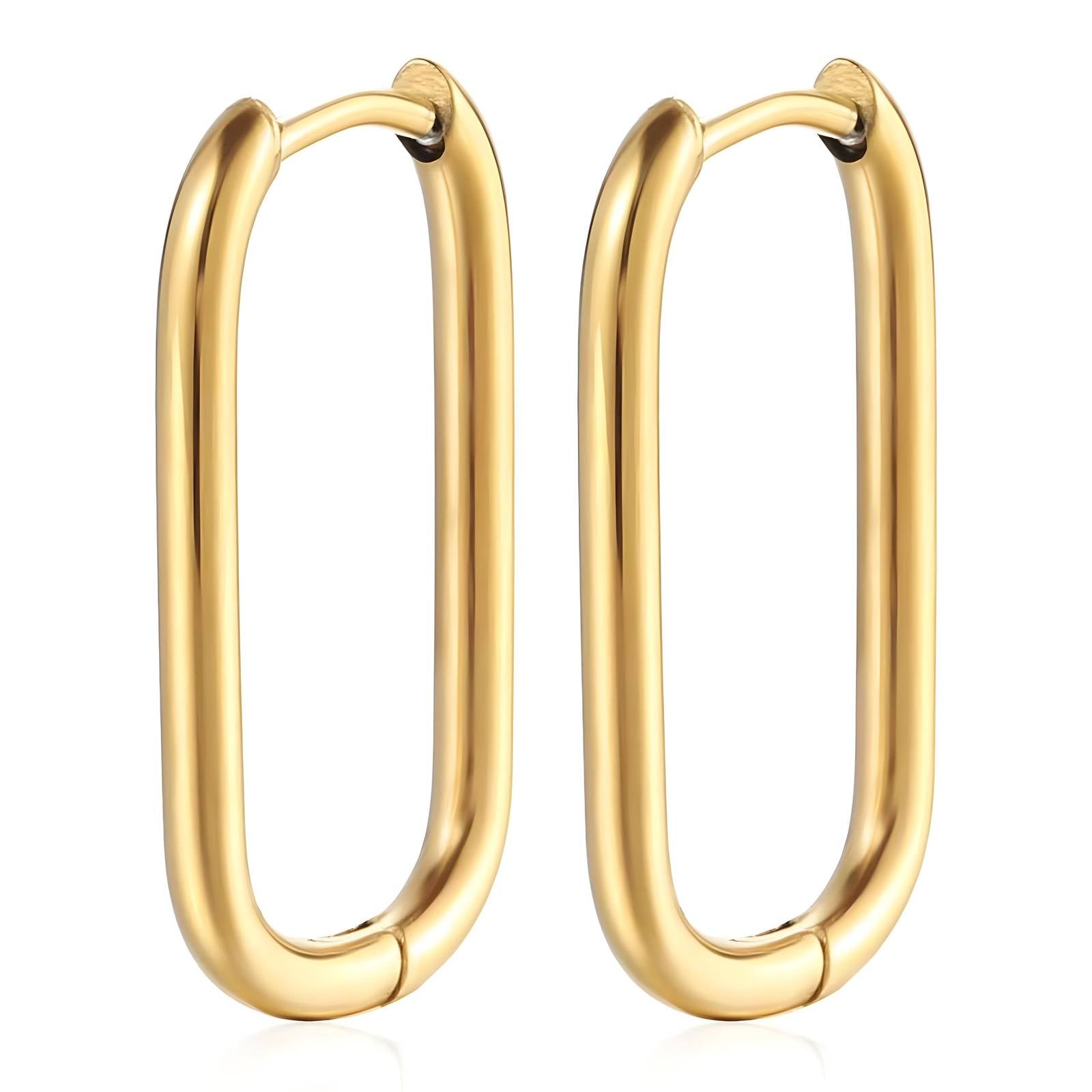 Sheena Earrings, 18K Gold Plated Stainless Steel