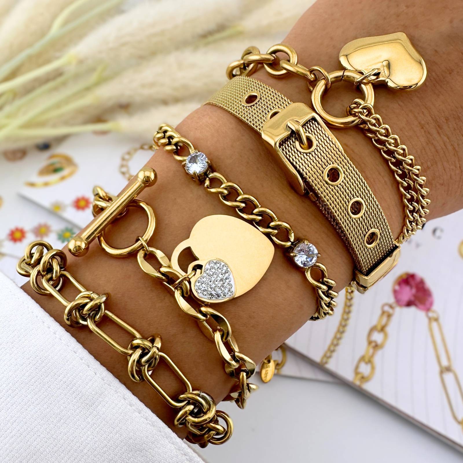 Knot Bracelet, 18K Gold Plated Stainless Steel