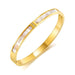 gold plated Stainless steel bracelet