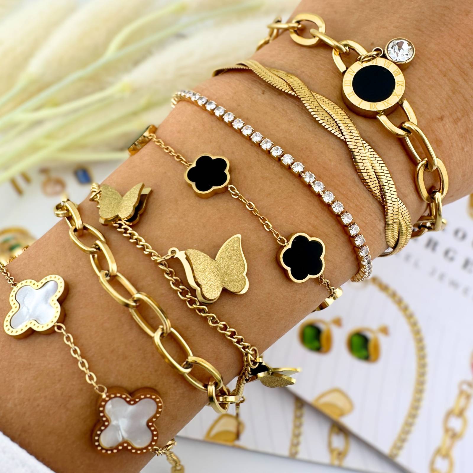 Ronnie Bracelet, 18K Gold Plated Stainless Steel