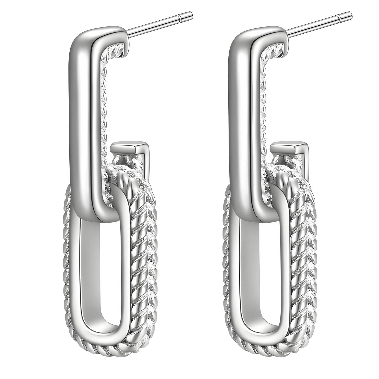 Mary silver earrings, Stainless steel earrings,